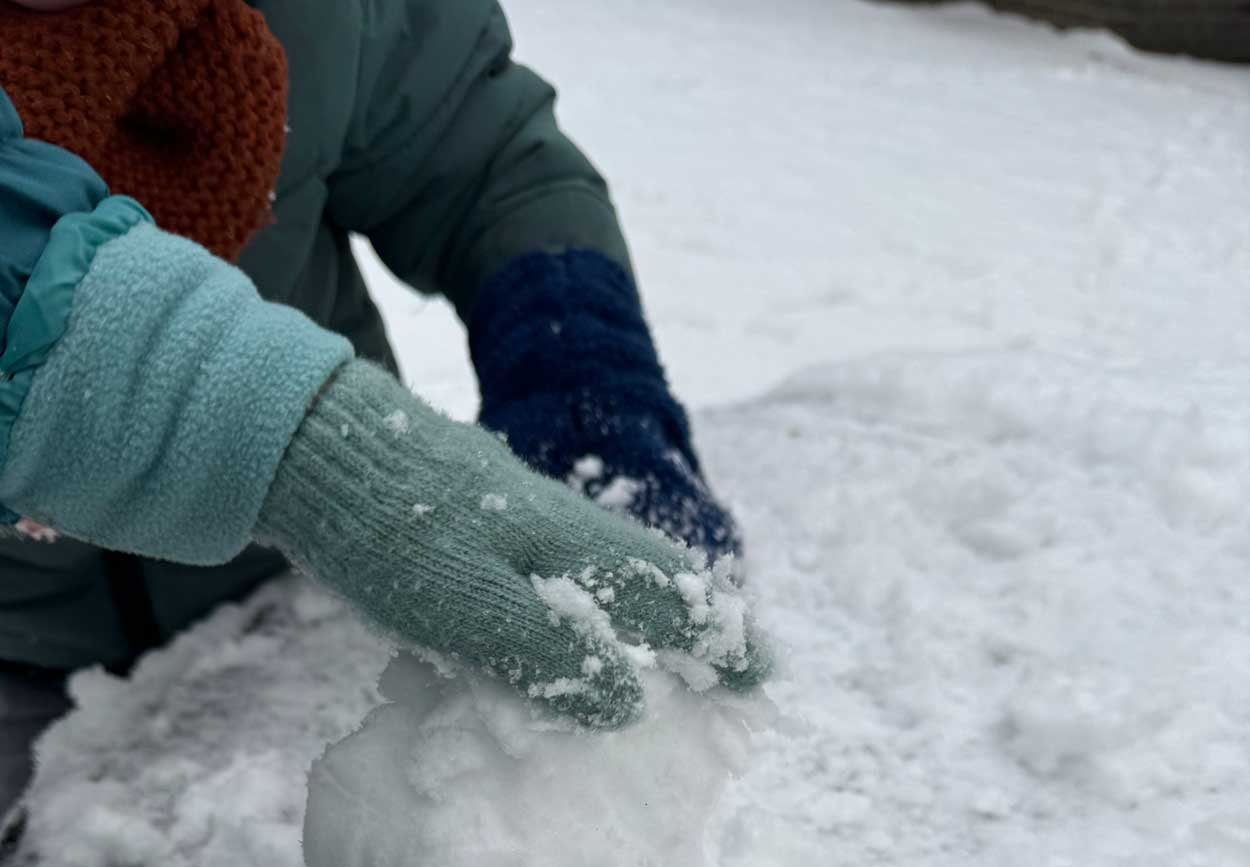 We beginnen nieuwe het jaar met sneeuw!